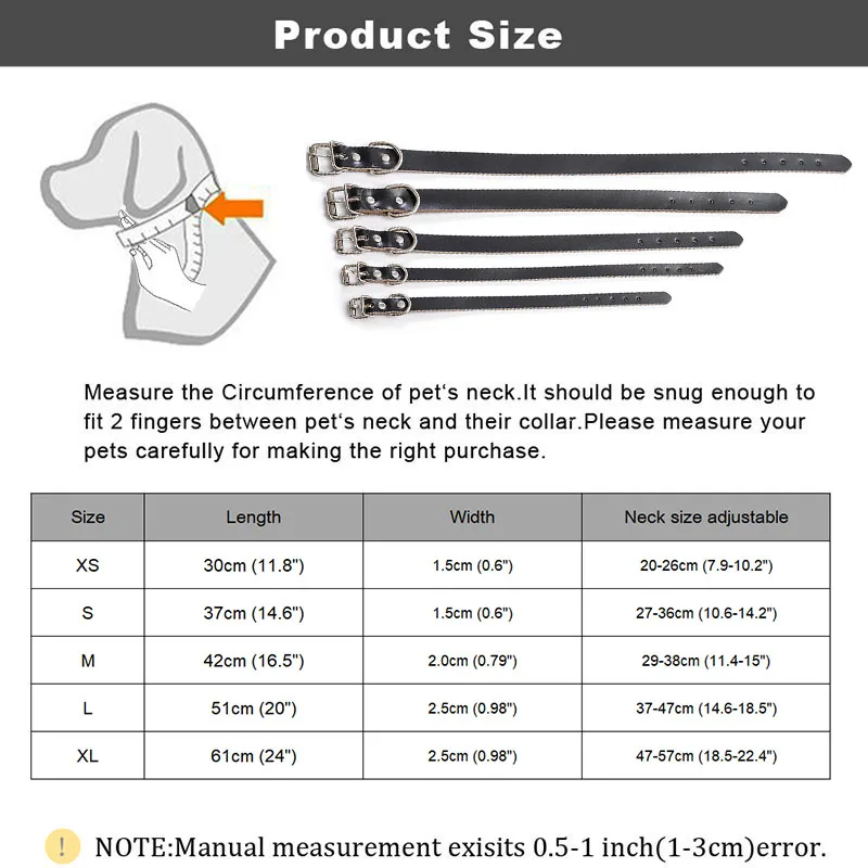 

100% Leather Dog Collar Adjustable Soft Leather Dog Medium Collar Strap Puppy Small Pet Necklace Dogs For Supplies