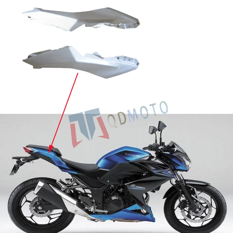 Неокрашенный задний боковой обтекатель для Kawasaki Z250 2013-2018 Z300 2014-2017 | Автомобили и