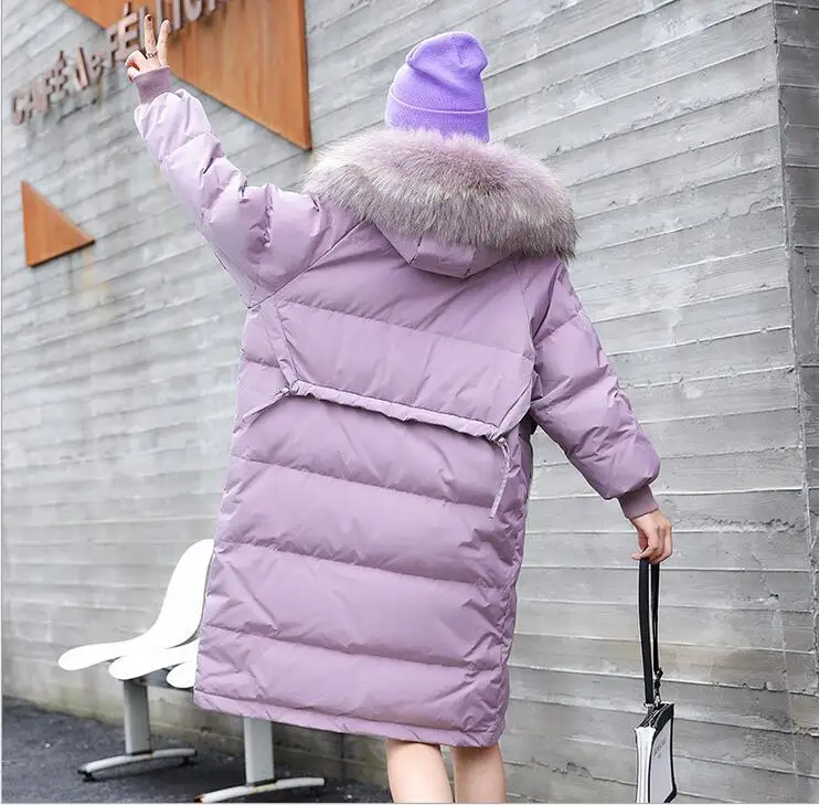 

2018 New Winter Women Long Sleeve White Duck Down Jackets Coats Fashion Warm High Quality Ladies Hoodies Coats S-XXL 89-500