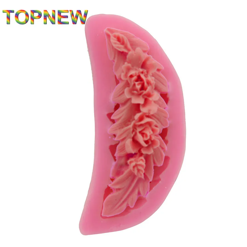 DIY цветок букет 3D помадка формы для торта силиконовая форма свеч шоколадные