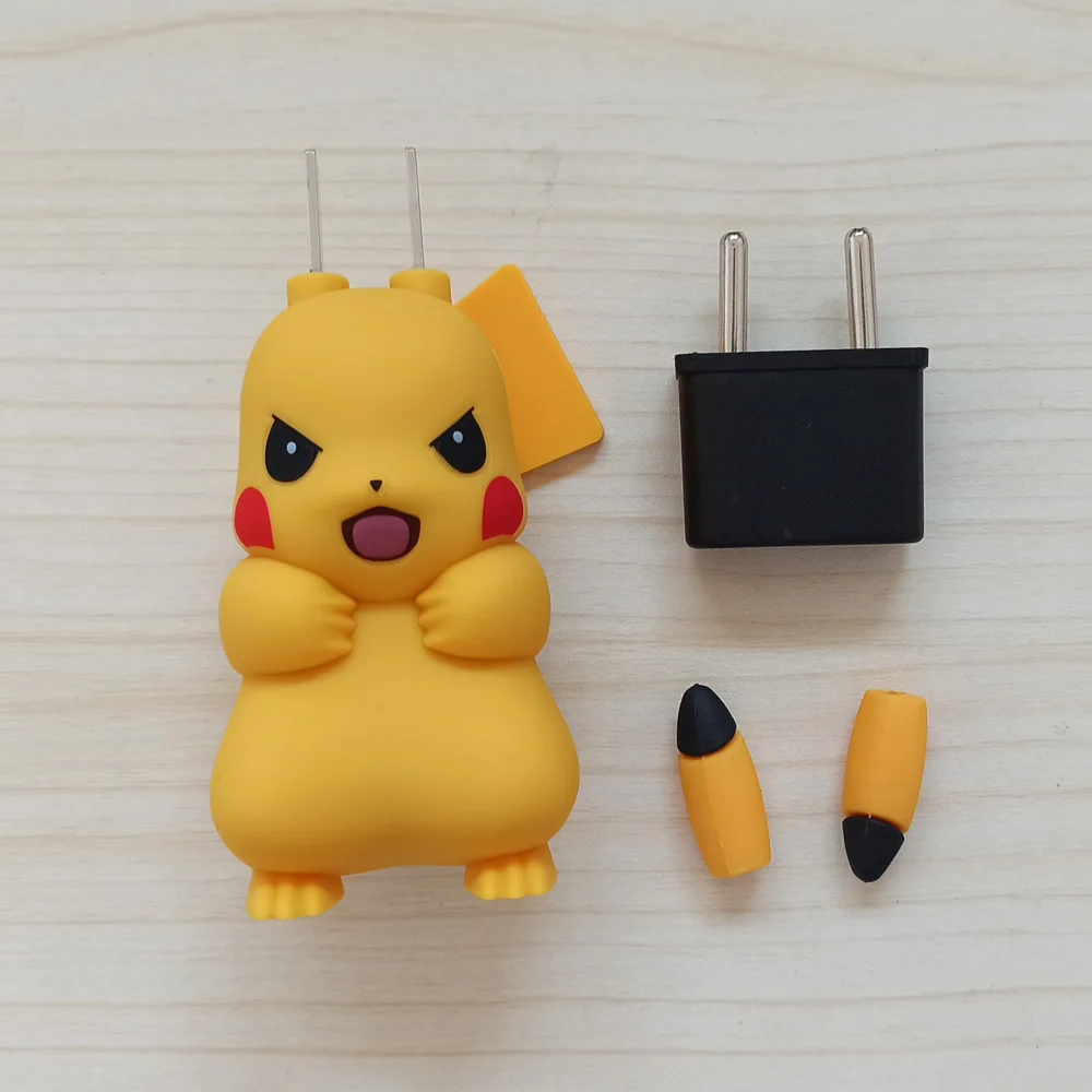 Мультяшное аниме смешное зарядное устройство пикачуэ Европейская USB Зарядка адаптер для iPhone samsung смартфон для LG G6 G5 G4 G3 K10 K8 V10 V20