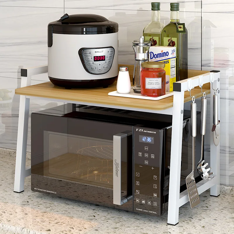 Кухонная полка для микроволновой печи кухонная напольный слой еще 2 приправы