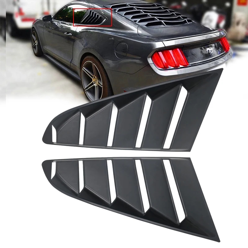Для 15 18 Ford Mustang глянцевые жалюзи из настоящего углеродного волокна|Панели и