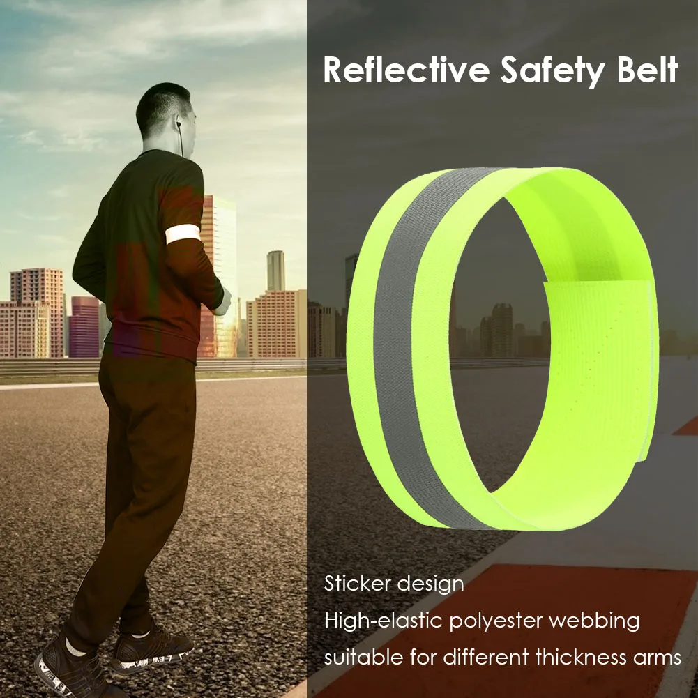 

Night Running Reflective Safety Belt Outdoor Sports Jogging Arm Strap Armband Biking Portable Dustproof Cycling Part