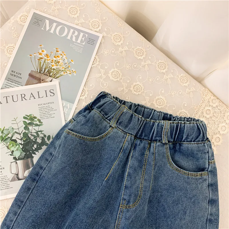 Детские джинсовые брюки джинсы для девочек детские осенне зимние маленьких