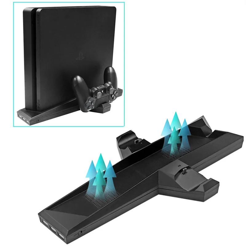 Подставка для контроллера PS4/SLIM вертикальный охлаждающий вентилятор док-станции