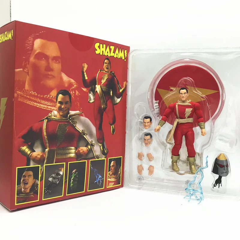 In Stock Mezco commoner Shazam Captain Marvel Superman PVC Action Figures Model Toys Gift Doll 15CM |