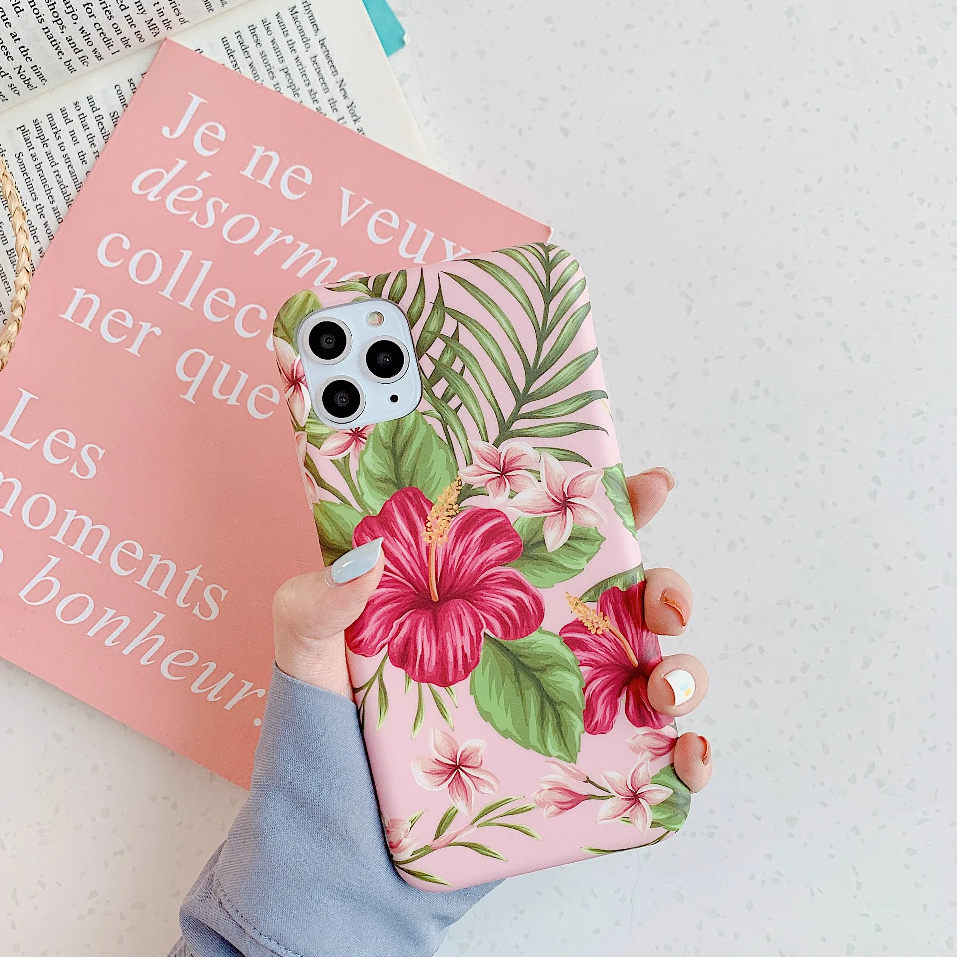 Чехол в стиле ретро с акварельными цветами для iPhone 11 Pro Max XR X XS чехол 7 8 Plus 6 6S задняя