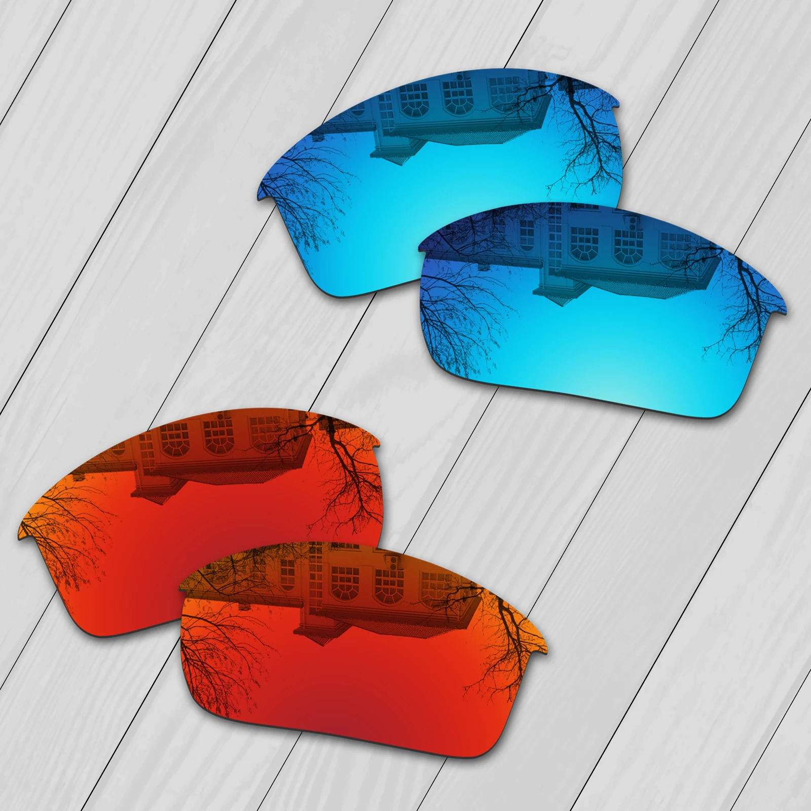 2 пары зеркальные поляризационные Сменные линзы для Oakley Flak солнечные очки к