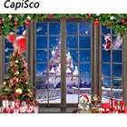 Фоны для фотосъемки с изображением рождественского замка Санта-Клауса зимние снежные фоны декор для детской вечевечерние НКИ на день рождения реквизит для фотостудии
