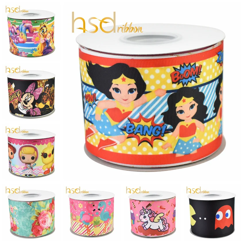 HSDRibbon 16 мм 22 38 75 Печатные hsd дизайн HT Grosgrain ленты 50 ярдов/рулон|Ленты для шитья| |