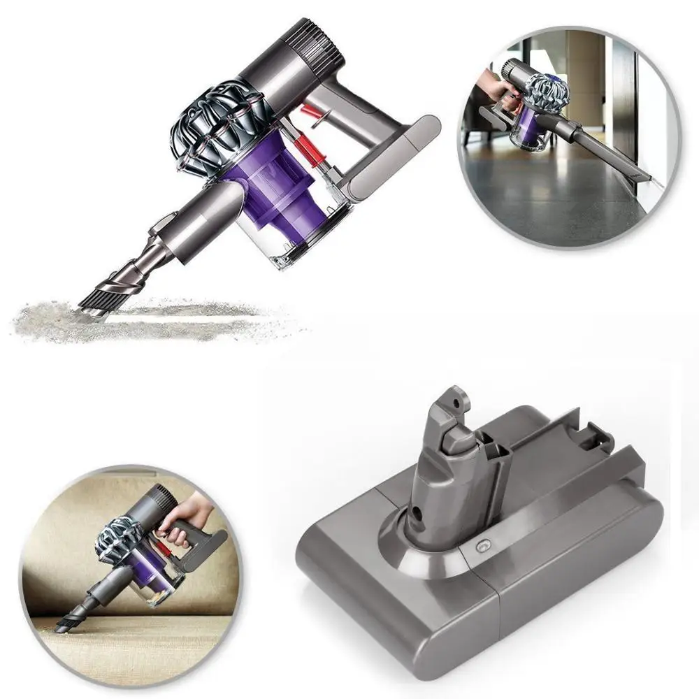 21 6 в 3000 мАч сменная батарея для Dyson Li Ion пылесос DC58 DC61 DC62 V6 965874 02 животное DC72