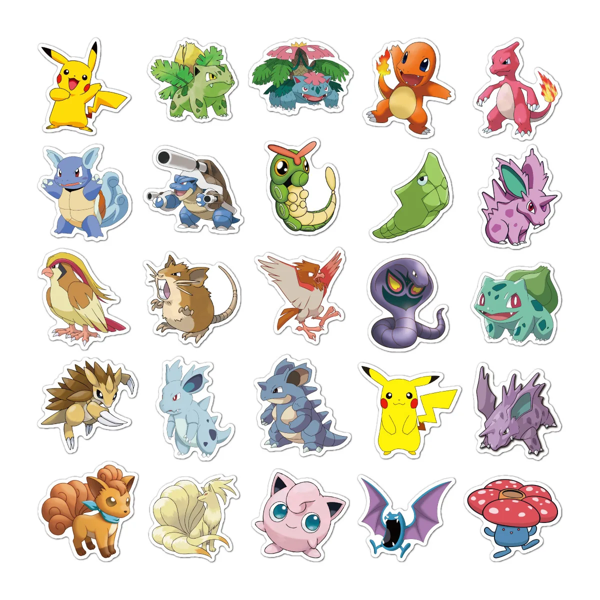 

100pcs Cartoon Anime Pokemon Stickers Kawaii Pikachu Stikers Skateboard Bicycle Guitar Laptop Kids Waterproof Stikers Toys