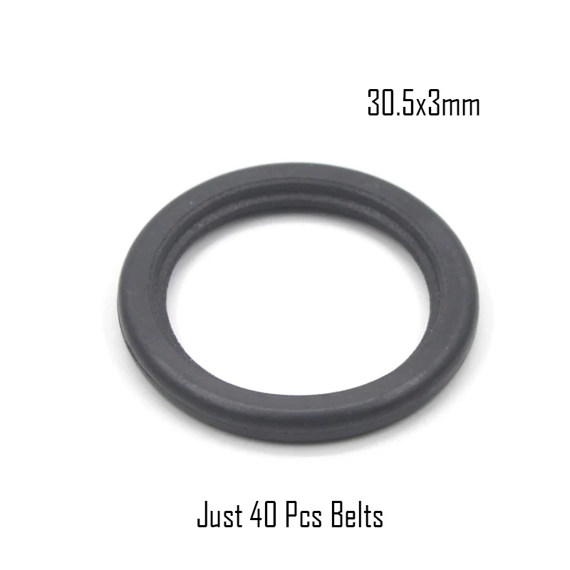 40Pcs Belts 20 компл./лот MOC дизайн клин колесо ременной передачи 30.5x3mmTyre строительный блок Запчасти набор «сделай сам» Игрушки для детей, подарки, совместимые с 4185 2815 - Цвет: 40Pcs Belts