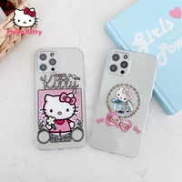 hello kitty for iphone 78pxxrxsxsmax1112pro12mini transparent silicone soft case suitable for girls