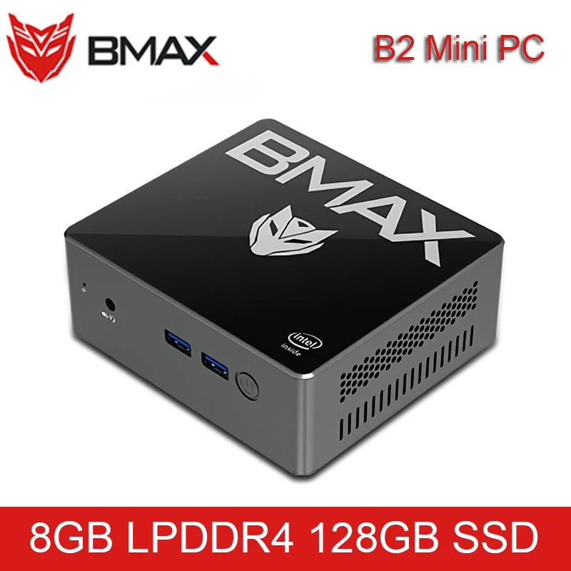 Мини ПК BMAX B2 портативный настольный мини Intel Celeron N3450 8 Гб LPDDR4 128 SSD HD Graphics 500 ПК|Мини