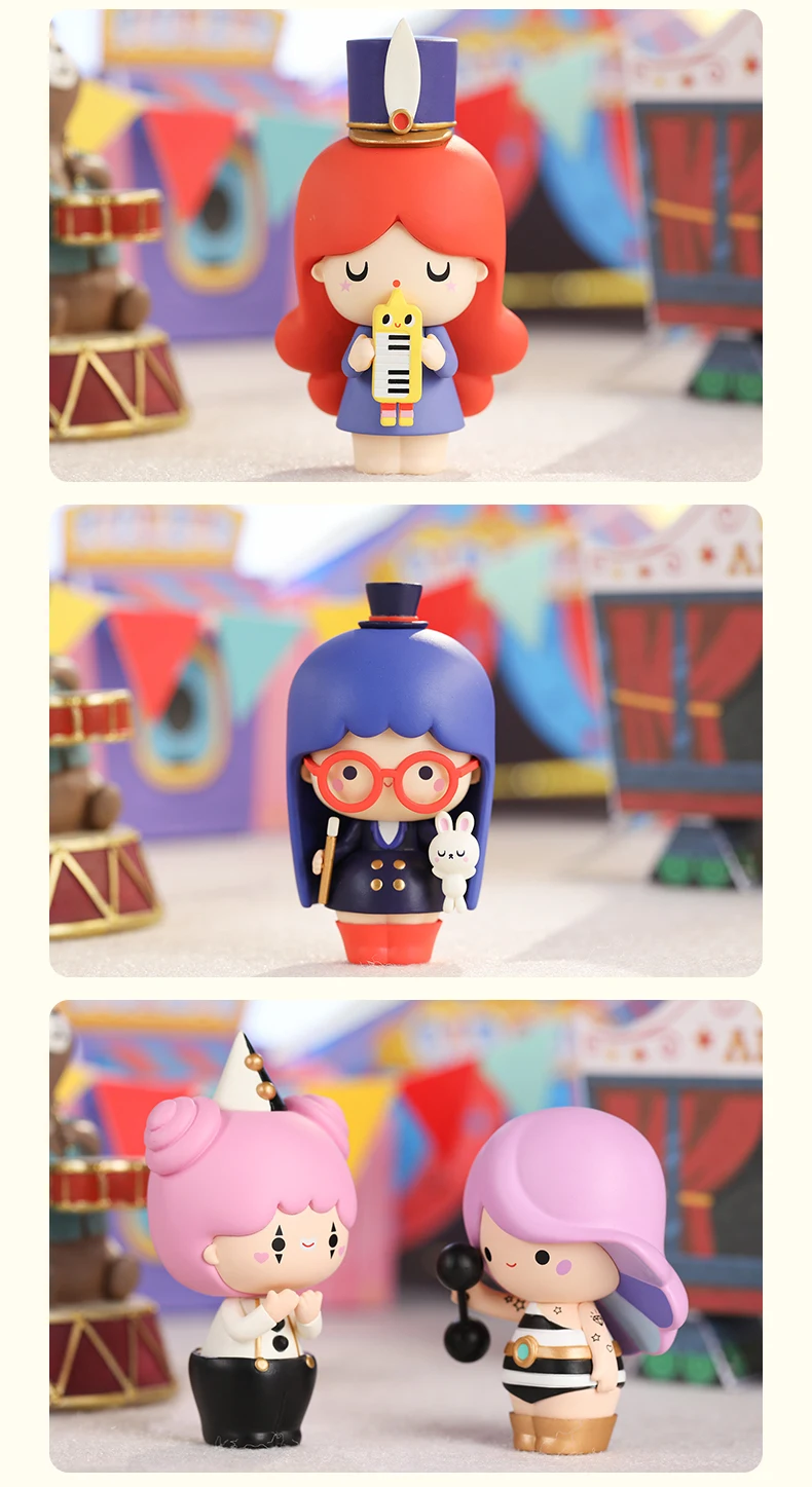 POPMART куклы Momiji Цирк серии игрушки фигурка подарок на день рождения Детская игрушка