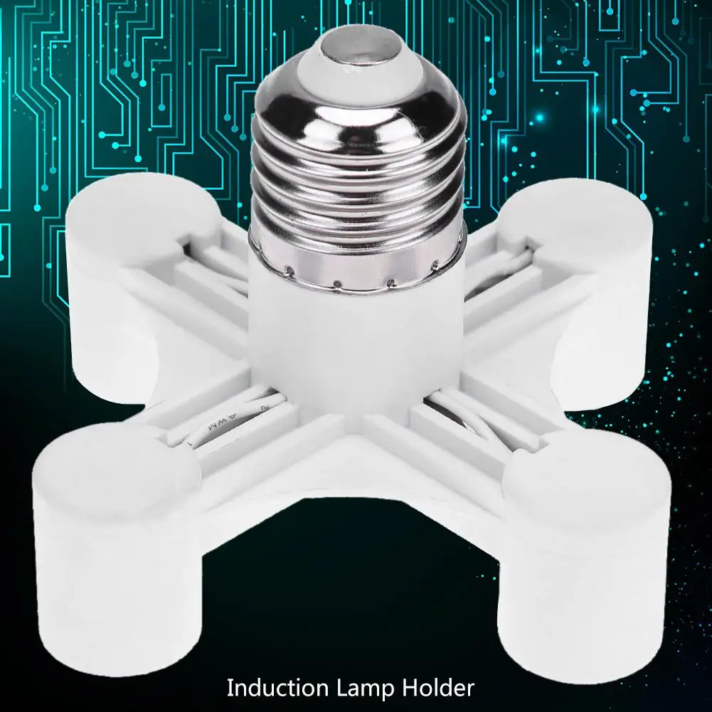 

E27 to E14 Bulb Head Lamp Holder Lamp Base For Light Bulb Socket Adapter Splitter Converter Screw Induction Holder Lamp
