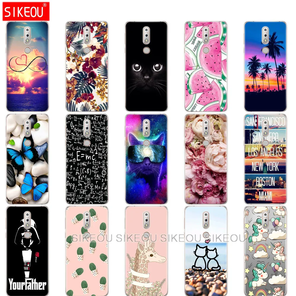 Мягкий чехол для телефона из ТПУ Nokia 7 1 5 84 дюйма чехлы 2018 силиконовый защитный с