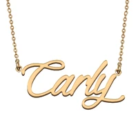 carly custom name necklace customized pendant choker personalized jewelry gift for women girls friend christmas present