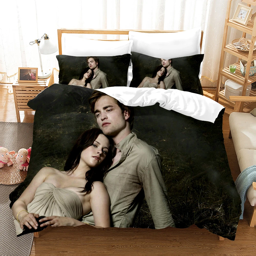 

Luxury Fashion Movie Twilight Bedding Set Adult 3d Hot Sale Duvet Cover Sets Comforter Bed Linen 220x240 Size Decor Bedclothes