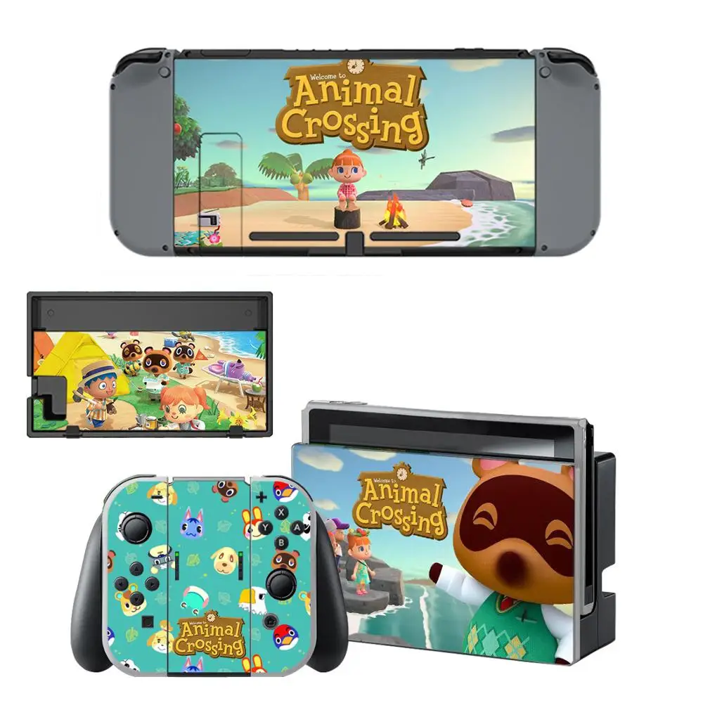Виниловые защитные наклейки на экран с изображением животных для Nintendo Switch NS
