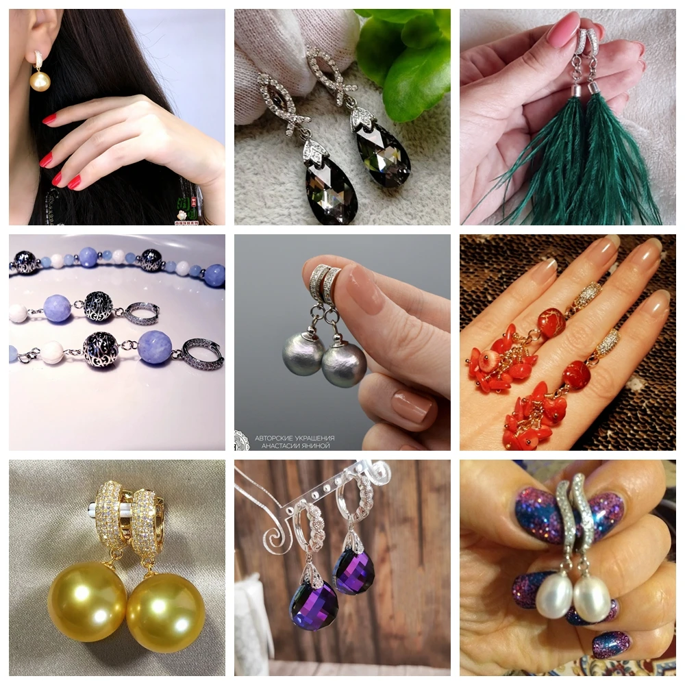 Juya 2pcs DIY серьги найденные серьги-крючки крепежные приспособления для женских