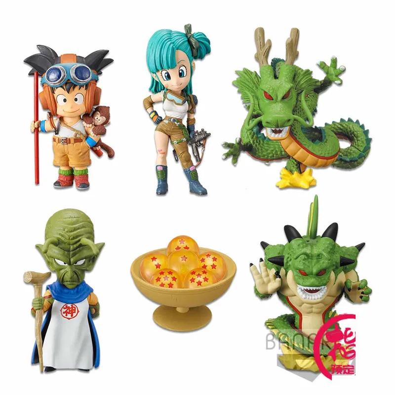 

Pre Sale 6Pcs Dragon-Ball-Z Anime Figure Models 7Cm Q Version Action Toy Figures Wcf Series Goku Chichi Anime Figurine Model New