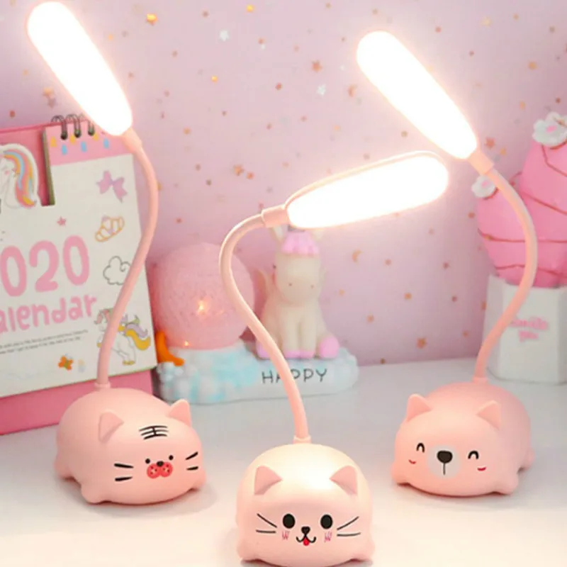 Портативная Светодиодная лампа в виде животных креативный выдвижной