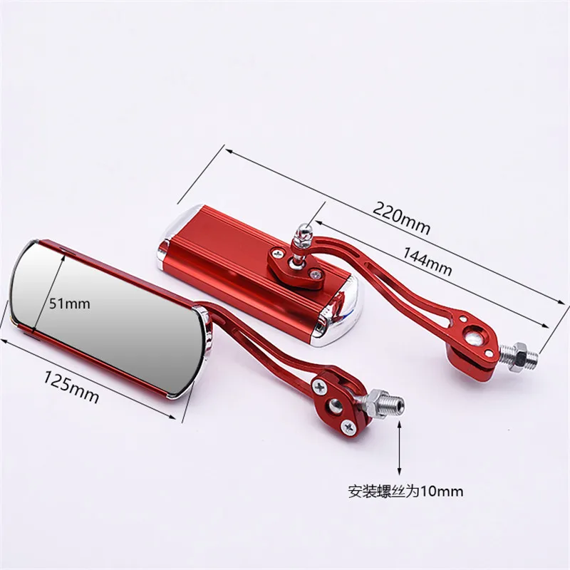 Зеркало заднего вида для мотоцикла 6 цветов 8 мм 10 | Автомобили и мотоциклы