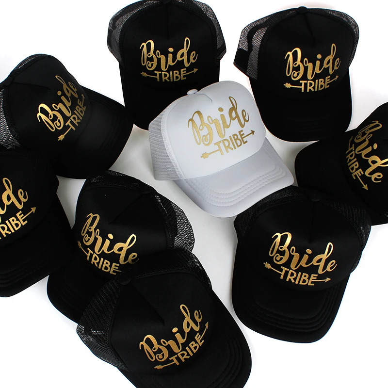 

fashion BRIDE TRIBE printing mesh cap fashion outdoor sunshade breathable hat adjustable hip hop baseball caps men women hats