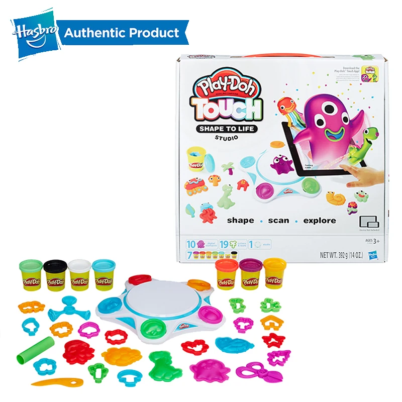 Hasbro Play-Doh сенсорный цифровой формы к жизни студия Play Doh развивающие игрушки светильник мягкая глина DIY игрушка