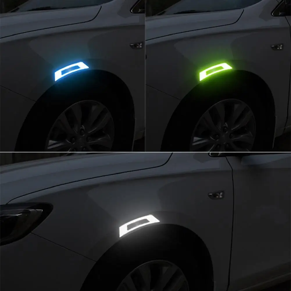 Multi Color 2Pcs High-quality Soft Plastic Open Reflective Stickers Decorative for Autos | Автомобили и мотоциклы