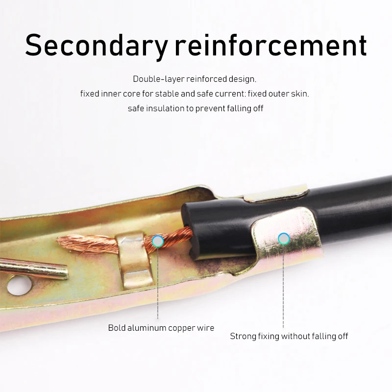 Кабель для аварийного зажигания автомобильного аккумулятора медный провод