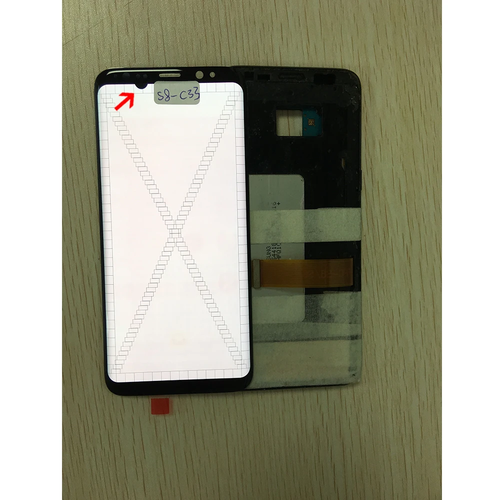 Реальные фотографии AMOLED для Samsung Galaxy S8 plus G955 G955f битые пиксели ЖК-дисплей