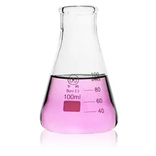 100 мл стеклянная колба Erlenmeyer коническая бутылка с нормальным