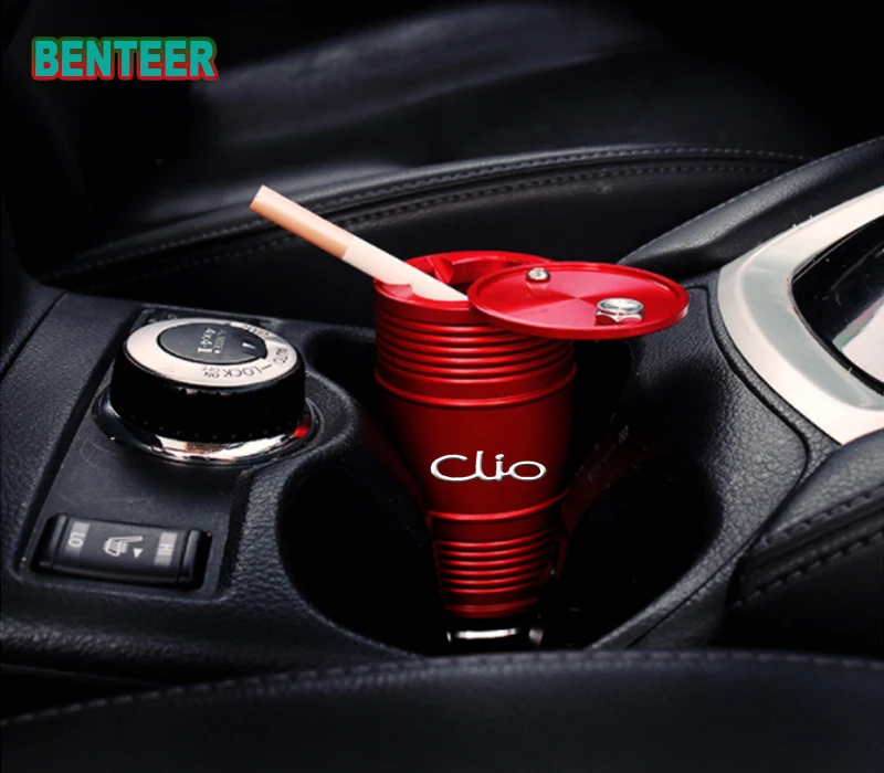 

Metal Sport Car Ashtray Sticker For Renault Clio Car Accessories