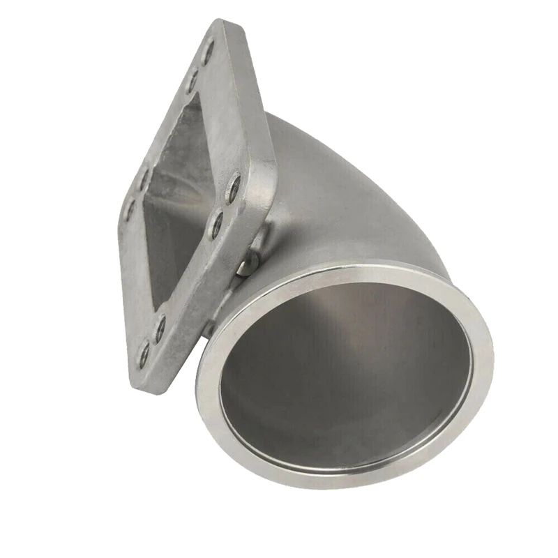 For T3 T4 Turbo Flange 3 Inch Stainless Steel Vband 90 Degree Elbow Adapter Cast New | Автомобили и мотоциклы