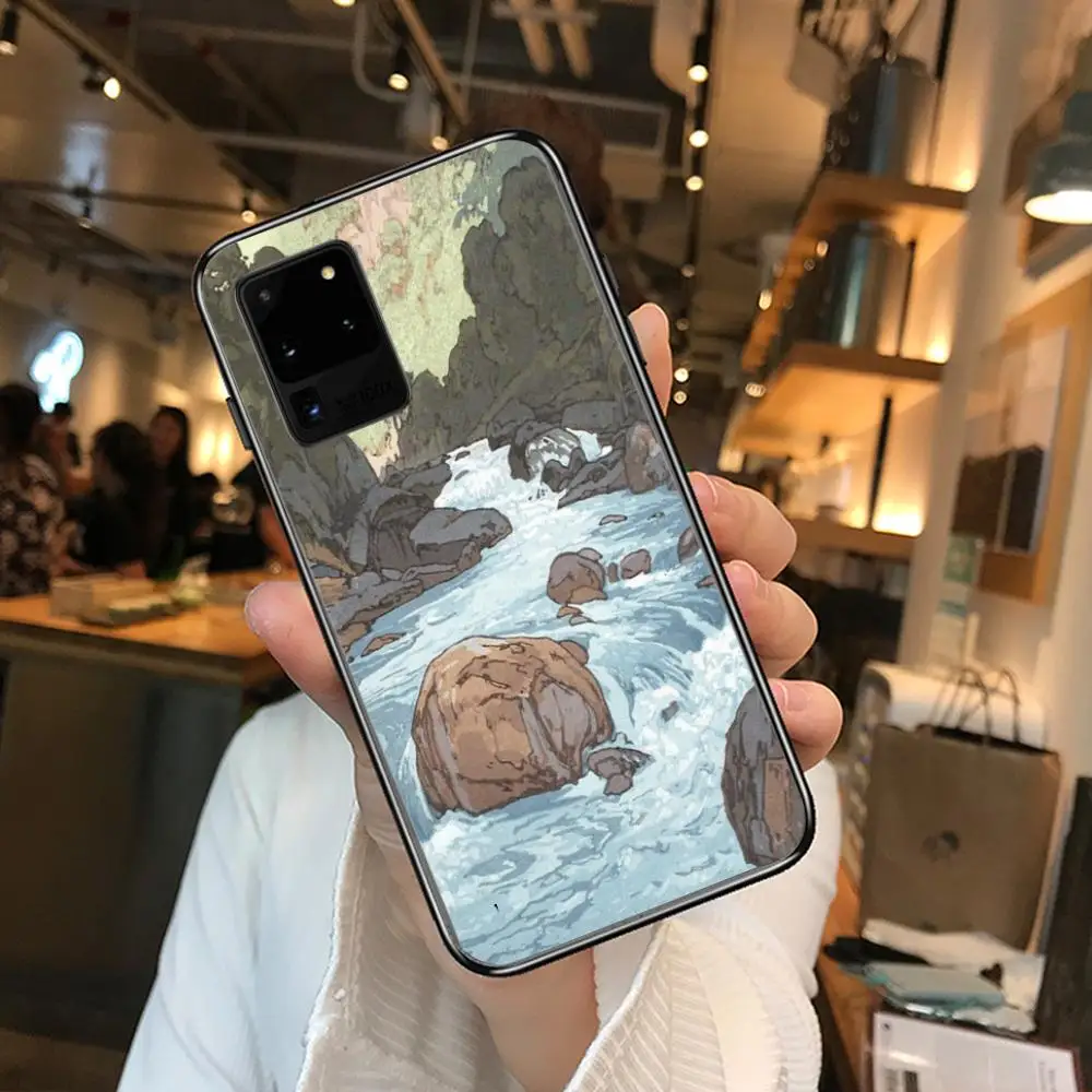

Japanese scenery Picture Phone cover hull For SamSung Galaxy S 6 7 8 9 10 20 21 Plus Edge E note 5G Lite Ultra black soft bump