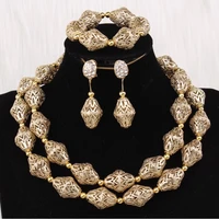 dudo gold dubai necklace set 2 layers new design african nigerian traditional bridal jewellery set 2020 3 pcs women accessories