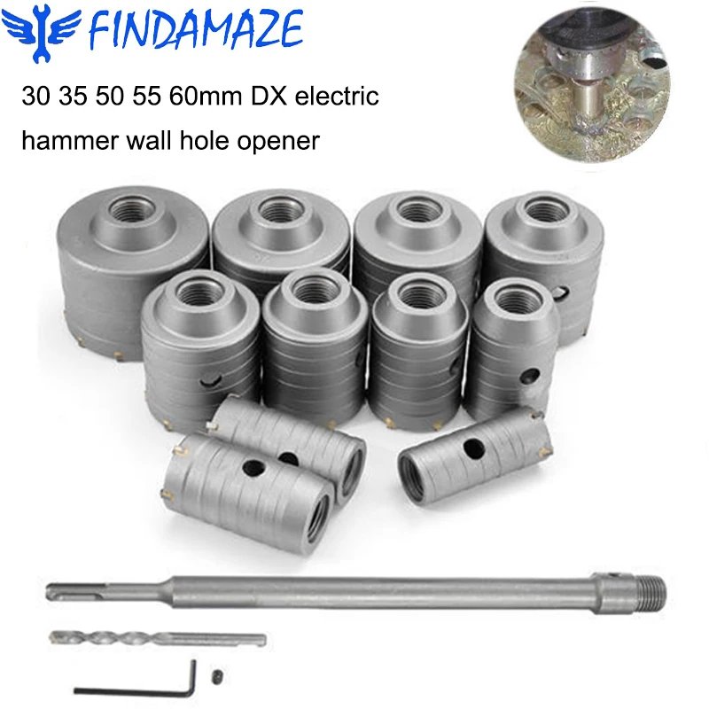 

Electric Hammer Hole Saw Concrete Puncher Saw Cutting Machine Masonry Drill Bit Air-conditioning Wall Punching 30 35 50 55 60mm