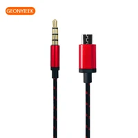 micro usb to jack 3 5mm audio cable connector 3 5 headphone plug phone audio adapter cable for v8 live microphone