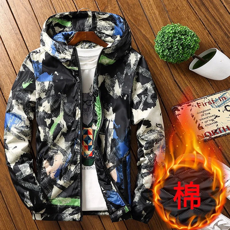 Зимняя мужская Куртка парка 2019 мужские зимние однотонные Цвет простой высокое
