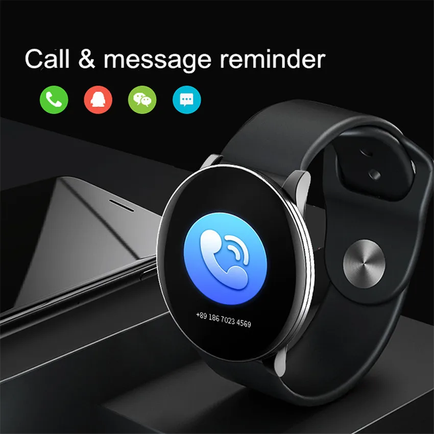 Круглый металлический Смарт Браслет Водонепроницаемый браслет подходит для