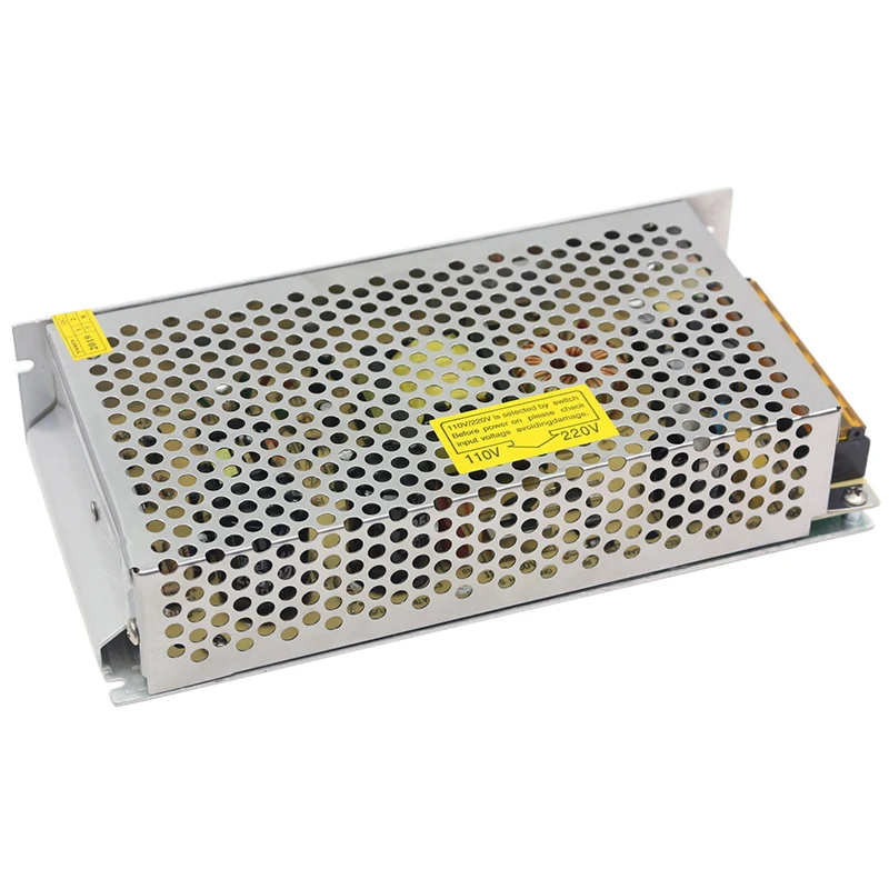 Импульсный источник питания DC12V 15A AC100 120V 200 240 в металлический чехол для камеры