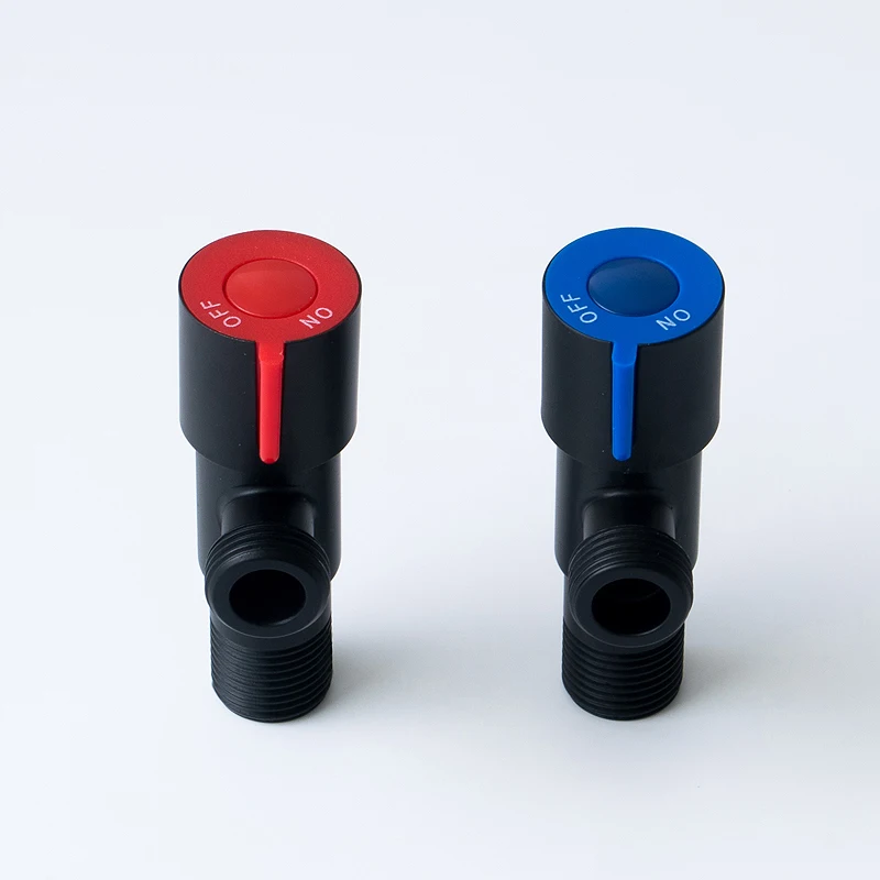 

g1/2 Stainless Steel Triangle Valve Cold And Hot Water Toilet Water Heater Faucet Water Valve Switch Red And Blue