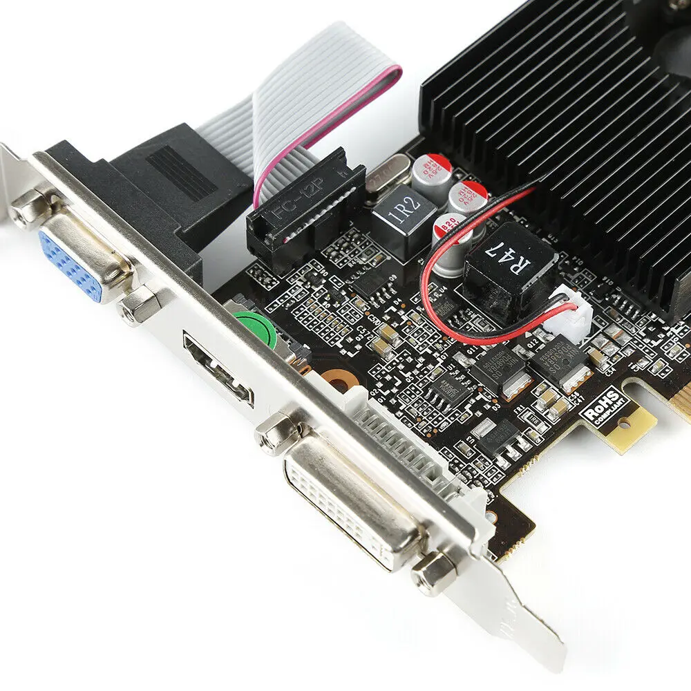 Видеокарта NVIDIA GeForce GT730 2GB DDR3 DVI VGA HDMI PCI-E низкопрофильная Видеокарта новая