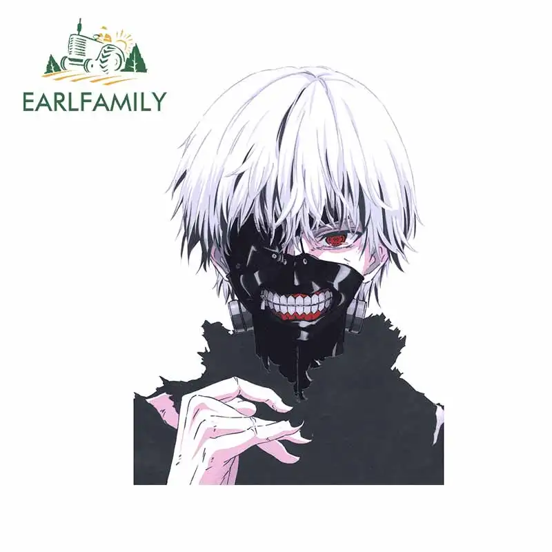 

EARLFAMILY 13cm For Tokyo Ghoul Cartoon Car Stickers Waterproof Decal Anime Graphics Decals Suitable for VAN ATV SUV