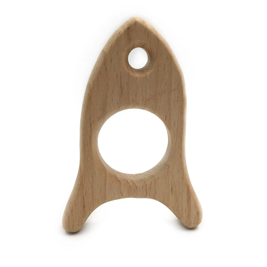 3 unids/set beb&eacute; dentici&oacute;n juguetes libres de bisfenol A de madera de haya de suavizado mordedor de madera para los dientes reci&eacute;n nacido Nusring accesorios para el cuidado-5