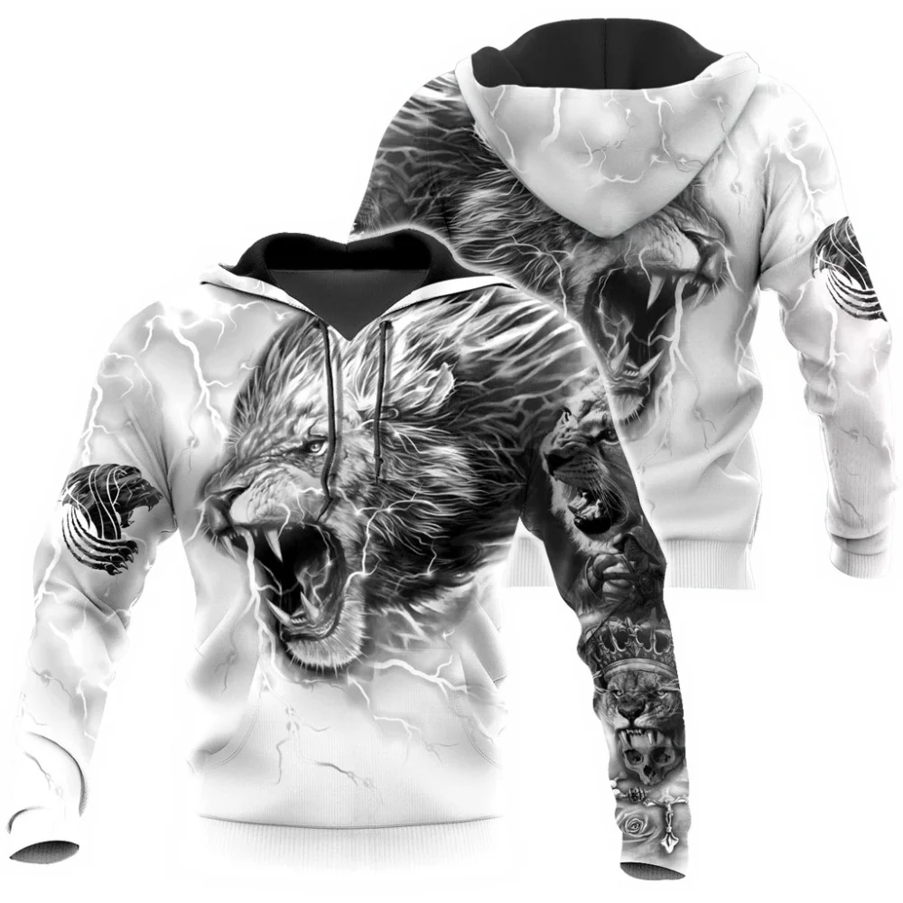 

Lion Tattoo Unisex Autumn Tracksuits 3D All Over Printed Mens Hoodie/Zipper/Sweatshirt Harajuku Streetwear Fashion Drop Shipping